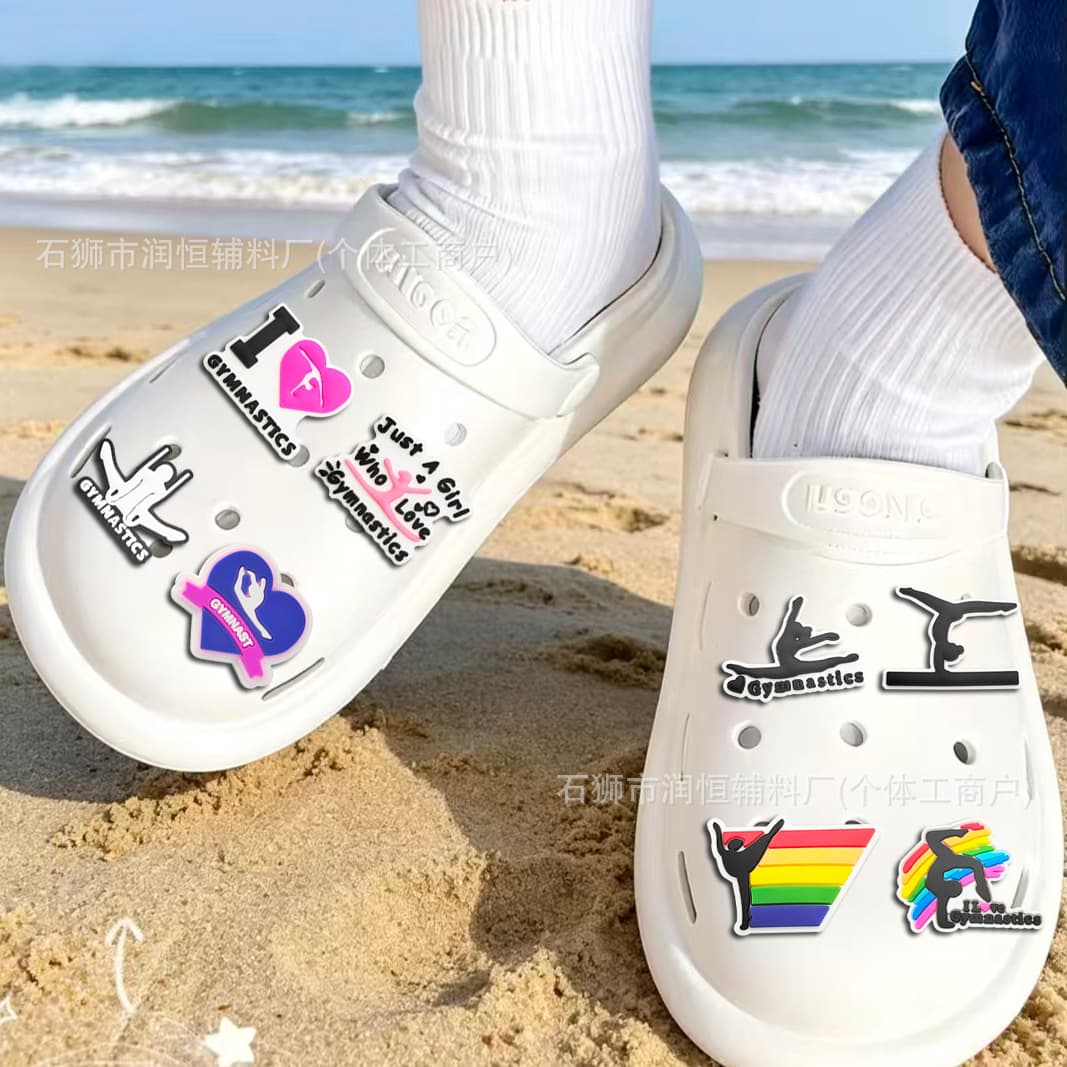 Gymnastics Shoes DIY Decorative Cartoon Premium Shoe Charms for Crocs Source Factory Amazon