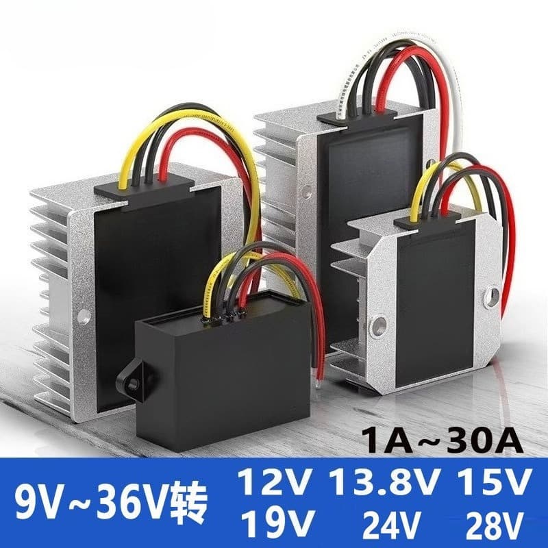 9V-36V DC to DC 12V 24V to 28V 13.8V 15V 19V 20V 24V Regulated Vehicle Power Supply