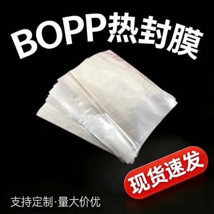 Spot easy-tear cigarette packaging film BOPP single-sided heat sealing film cosmetic gift box golden drawstring film plastic film