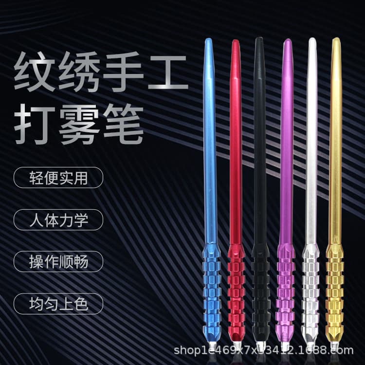 Eyebrow, Eye, and Lip Microblading Pen, Round Three-Round Five-Needle Tattoo Eyebrow Pencil, Water Mist Eyebrow Needle, Manual Pen for Tattoo Embroidery Supplies and Tools