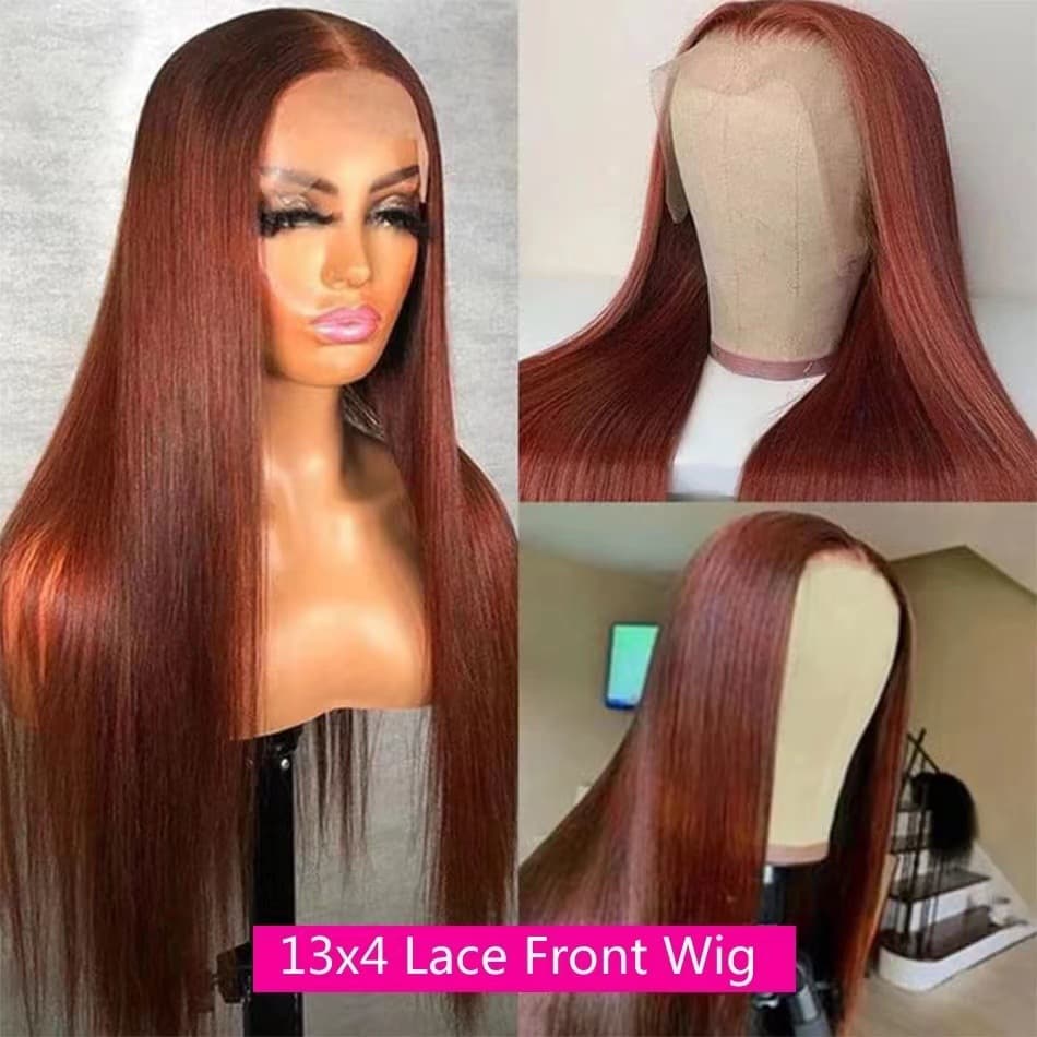 2025 New European and American Lace Front Wig Straight Human Hair Wig