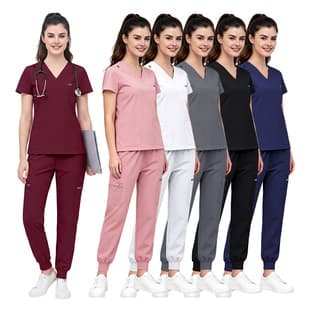 Medical Staff Scrub Set Split Style for Dental Hospital, Beauty Clinic Nurse Surgical Uniform