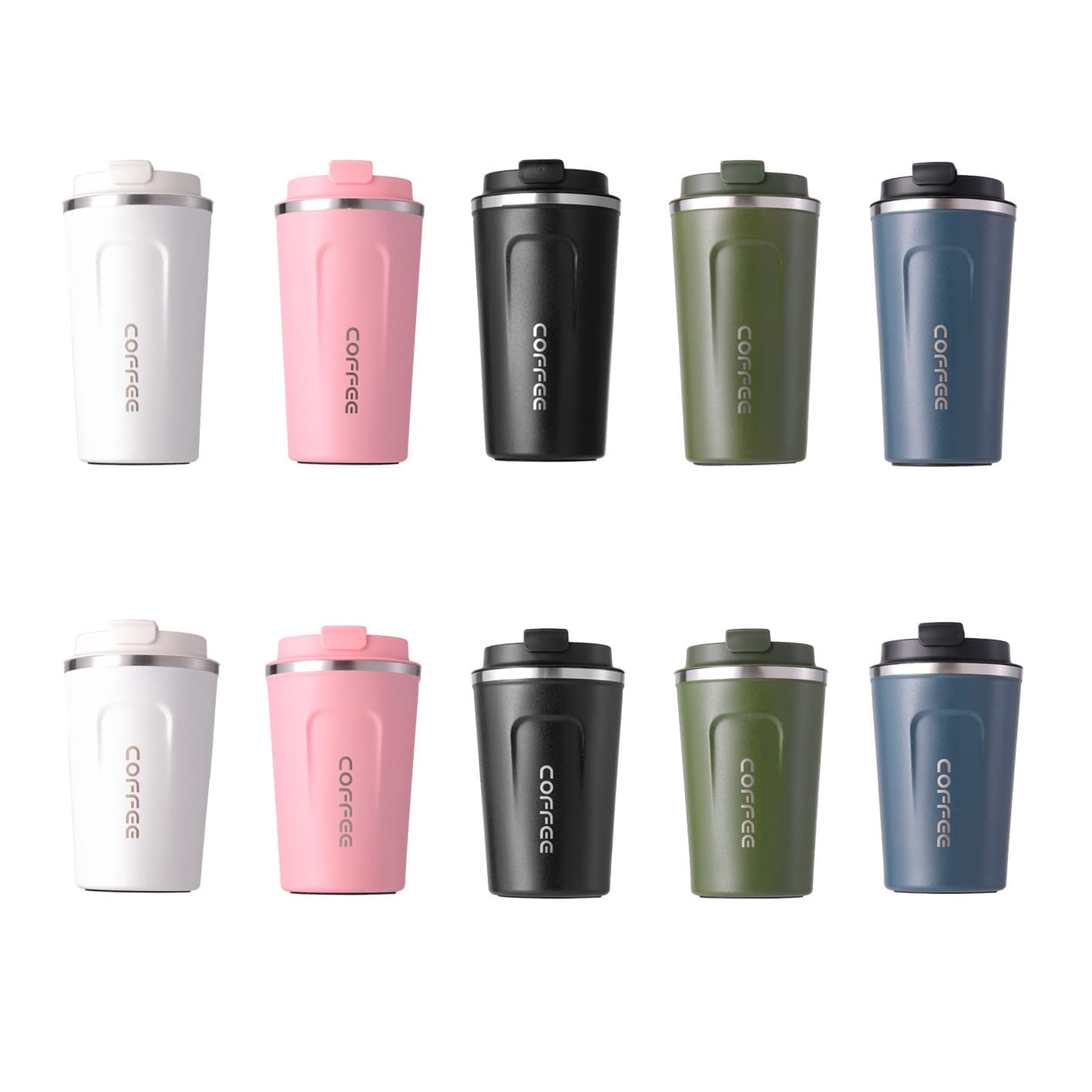 Cross-border second generation coffee cup vacuum 304 stainless steel thermos cup outdoor portable car ready gift water cup
