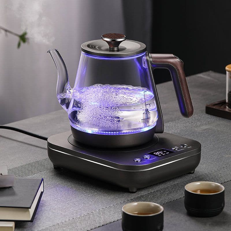 Fully Automatic Electric Kettle with Glass Tea Table, All-in-One Tea Desk for Brewing and Water Pump Electric Tea Stove