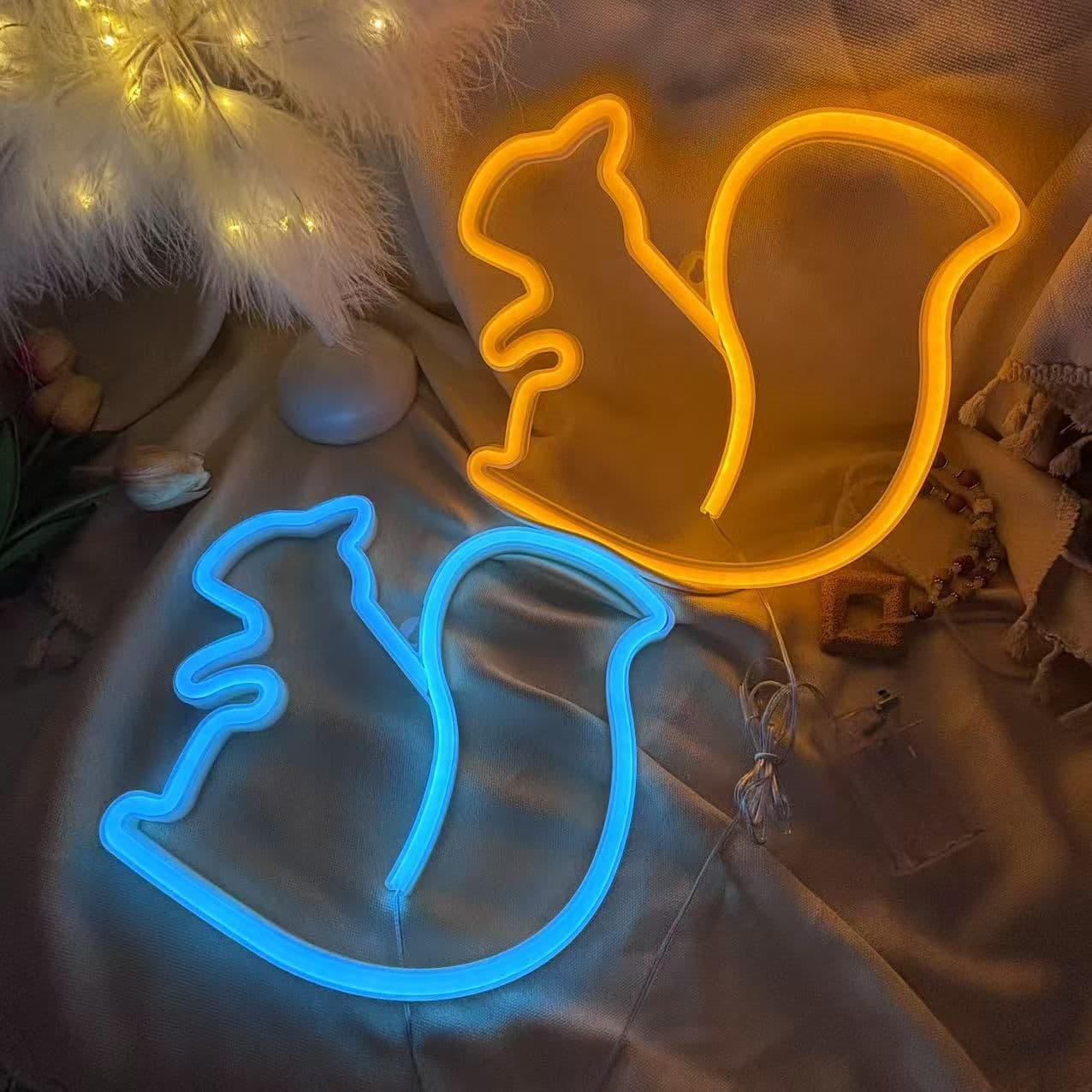 LED Star Neon Light Holiday Party Atmosphere Lamp Christmas Festival Room Bedroom Decorative Wall Hanging Light