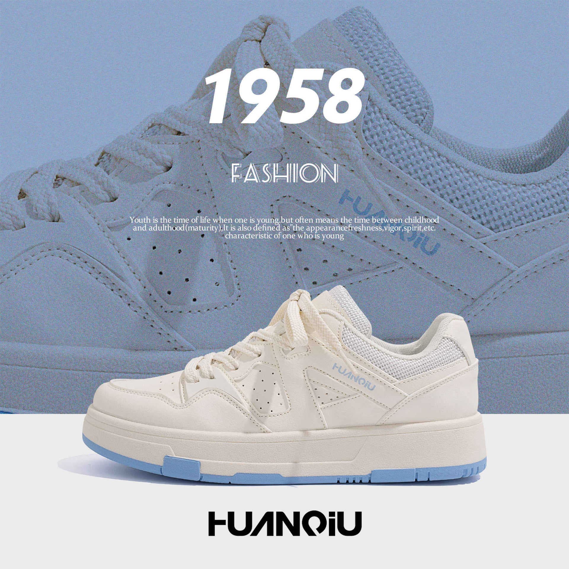 Global Couple White Sneakers 2025 Versatile Trendy Shoes for Women Thick-soled Platform Korean-style Low-top Skate Shoes ZHQ5656