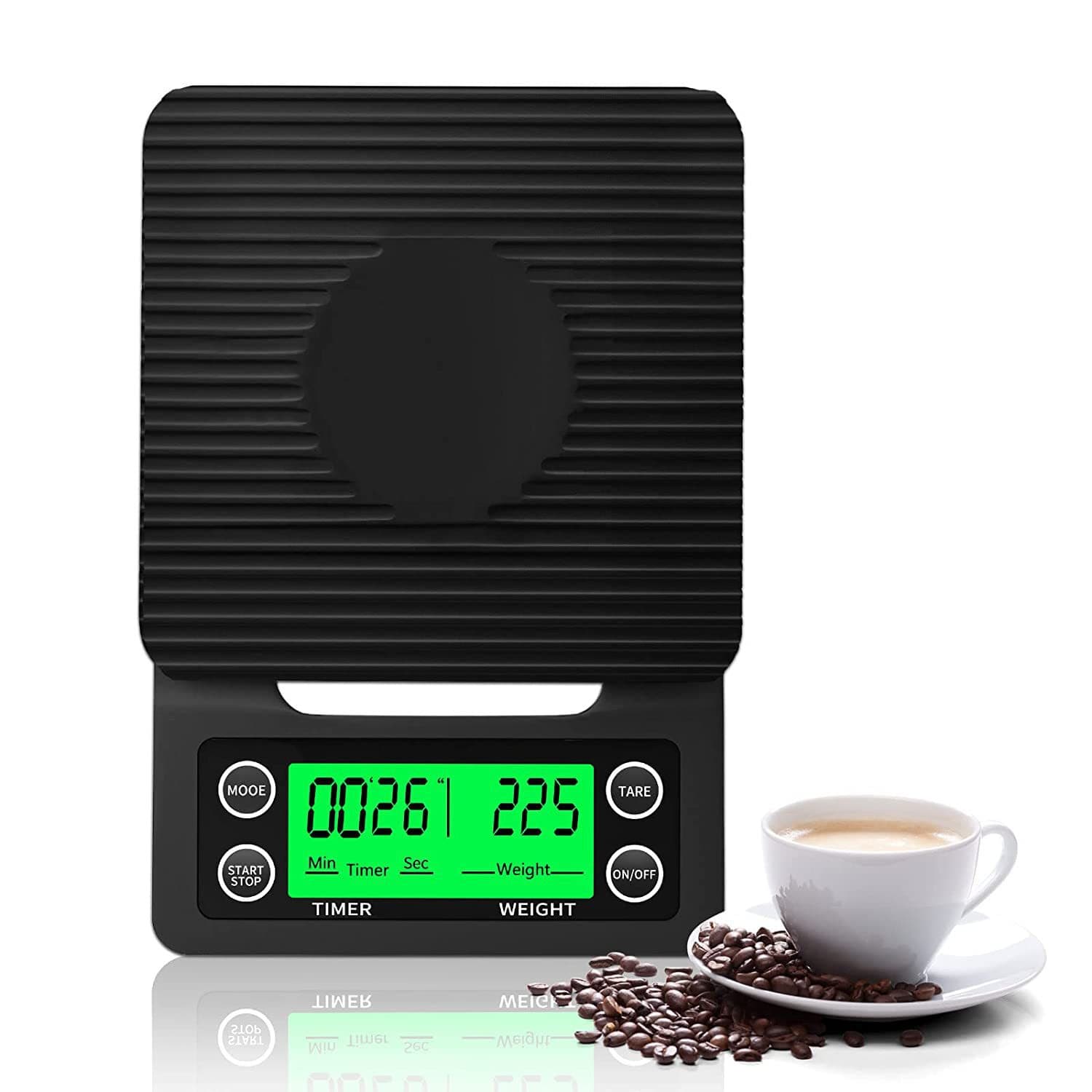 Household kitchen scale, baking timer, electronic scale, pour-over coffee scale, high-precision electronic gram scale, coffee equipment with pad.