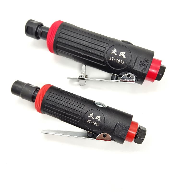 Pneumatic engraving pen set, air grinder for tire polishing, export models AT-7032/AT-7033, hot air style