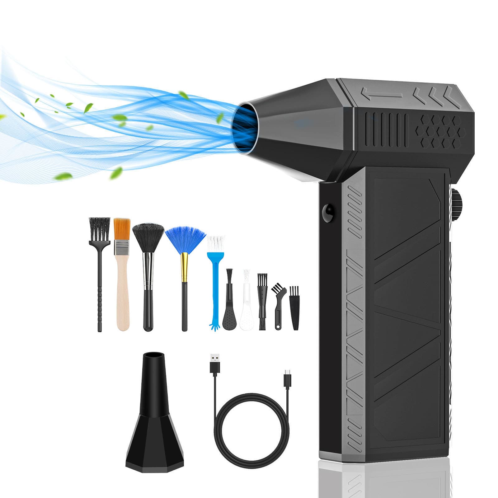 X6 High-Speed Turbo Fan 130,000 RPM PM52+M/S Brushless Motor Industrial Blower/Duster Powerful Fan