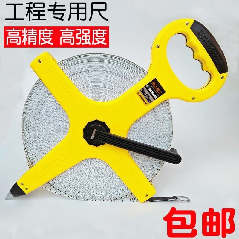 High Precision Hand Tape Measure Soft Tape Cloth Tape Meter Tape Steel Tape Measure 30m 50m 100m Engineering Tape Measuring Tool