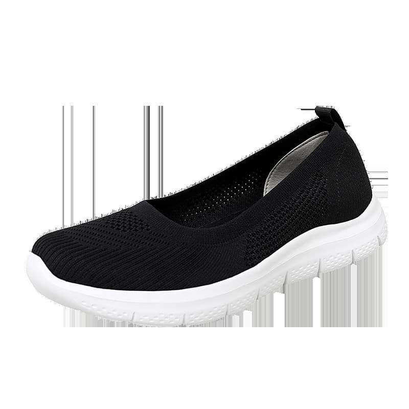 2025 Summer Cross-Strap Outdoor Plus Size Mesh Shoes, Wobble Shoes for Women, Air Cushion Mesh Sports Shoes, Slip-On