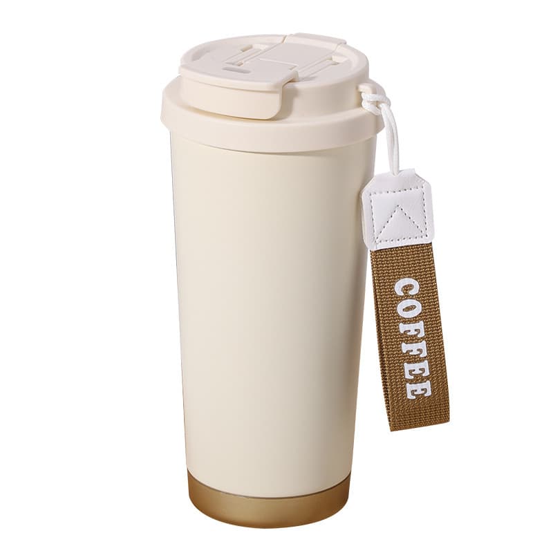 Custom 316 Stainless Steel Lily Coffee Cup Same Style as Bawang Chaji, National Trend Insulation Cup, High Appearance Insulation and Cold Retention