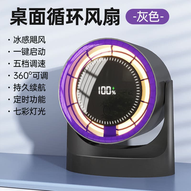 Cross-border Mini Electric Fan Desktop Dormitory USB Table Lamp Fan Ceiling Fan Home Circulation Fan Factory Wholesale Gift