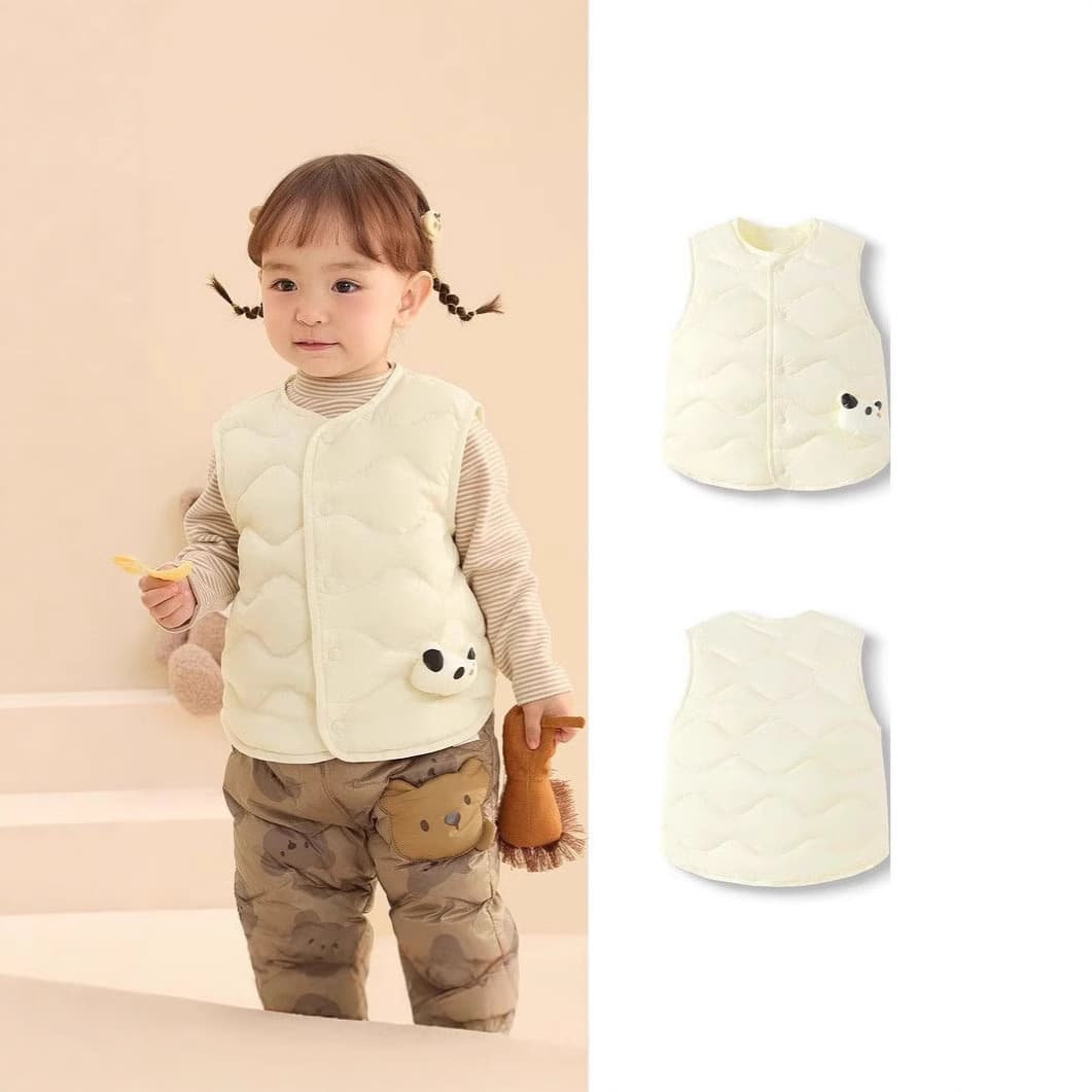 Baby Down Vest for Boys and Girls Lightweight Vest 2025 Style Outwear Infant Vest Sleeveless Down Jacket