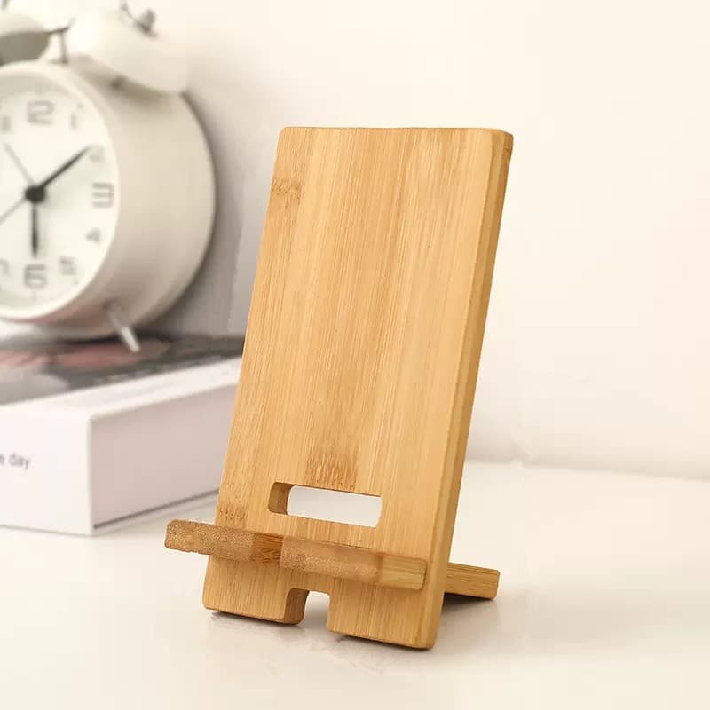 Bamboo Phone Stand Holder Charging Stand Tablet iPad Multi-Functional Stand Customizable LOGO