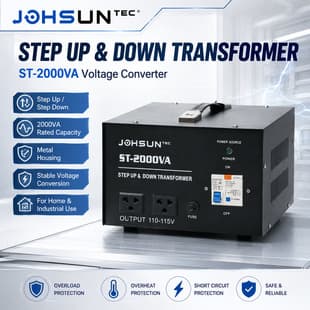 Step Down Transformer ST-2000 with Leakage Protection Step Up Step Down 220V to 110V 2000W Controller Efficient Stable