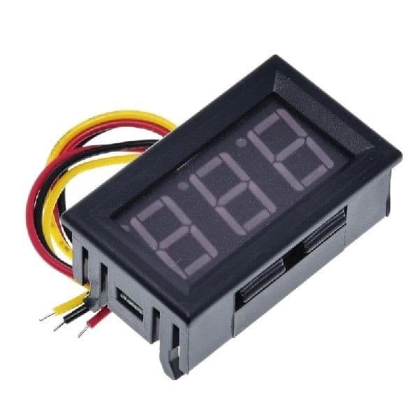 HKS three-wire DC voltmeter DC 0-100V digital voltmeter 0.56 LED digital tube digital display meter
