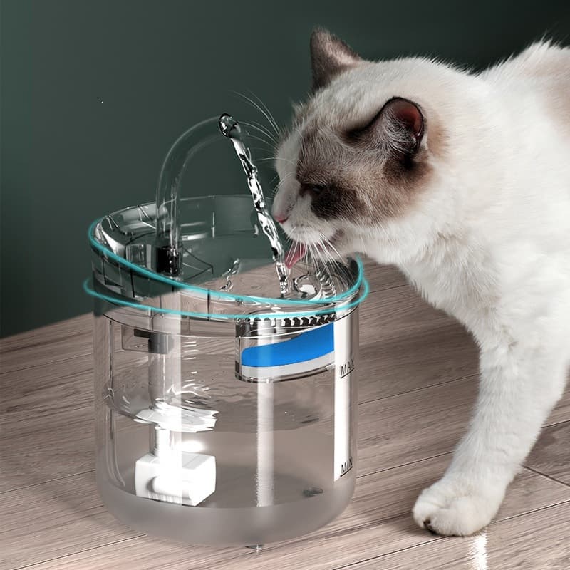 Cross-Border New Wireless Cat Water Fountain Smart Induction Pet Water Fountain Automatic Circulating Filter Cat Dog Waterer