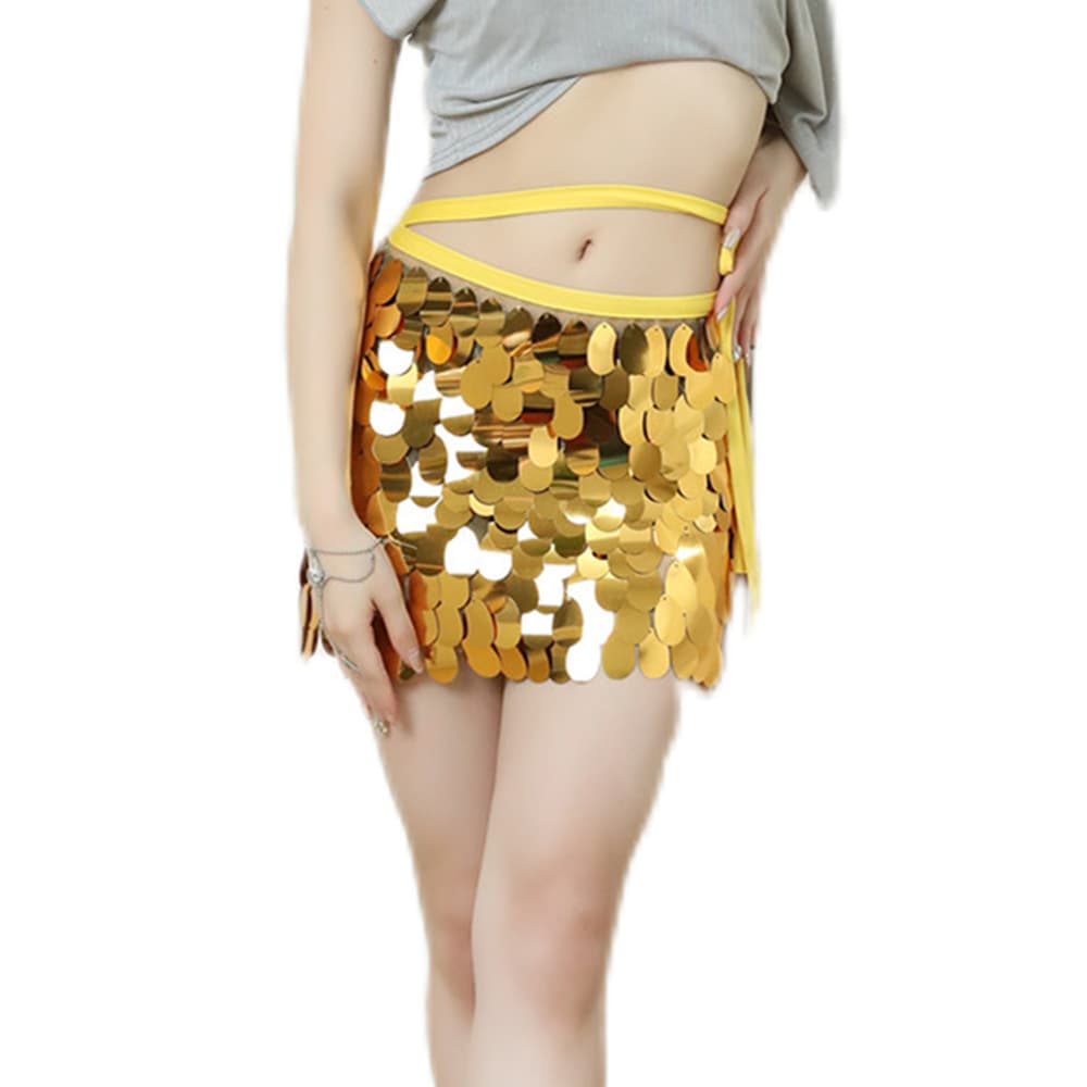Belly dance practice outfit 2023 summer new style hip scarf waist skirt sequined mermaid performance costume wholesale TikTok same style