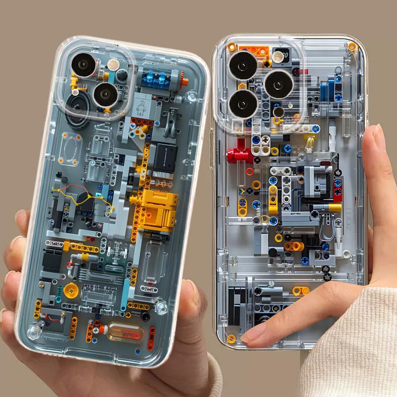 Rock Cartoon Compatible with Apple 16 Phone Case 15 Plus Transparent 14 Silicone 13 Mini Protective Cover 12 Pro Max