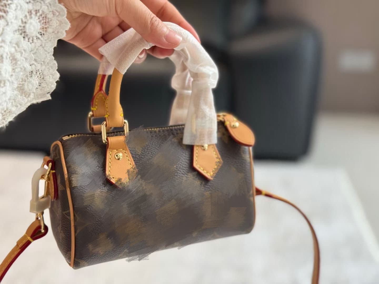 Women's Single Shoulder Bag Classic Fashion Daily Versatile Underarm Bag Factory Direct Wholesale Bow Top Layer Cowhide