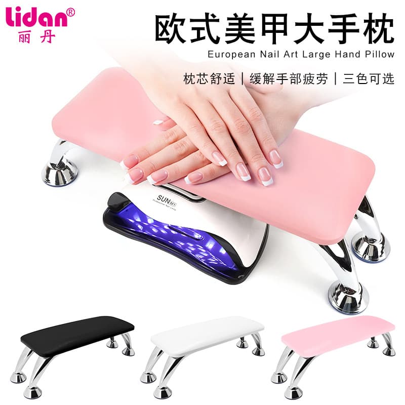European style manicure hand pillow rectangular manicure stand hand pillow PU leather anti-fouling and easy to wipe nail salon special hand pillow hand rest