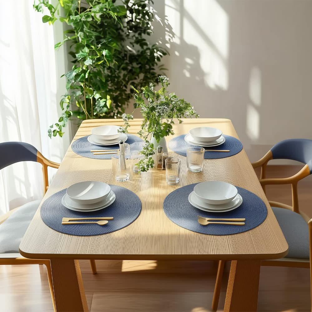 2026 Cross-border Hot Selling PP Material Round Woven Placemat, Wholesale Cup Mat, Multi-color Mixed Batch for Drop Shipping