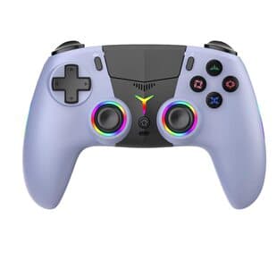 PS5 Controller PS5 Game Controller with RGB Light Six-Axis Compatible with PC/Android/iOS Bluetooth Game Controller