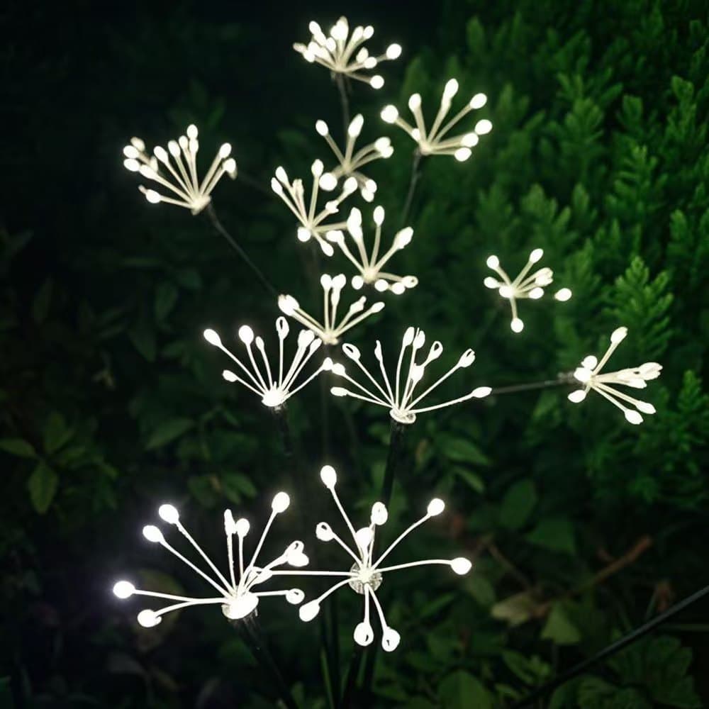 LED Solar Small Firework Lights, Outdoor Garden Patio Christmas Decoration Ground Insert Petal Lights, Firefly Lights