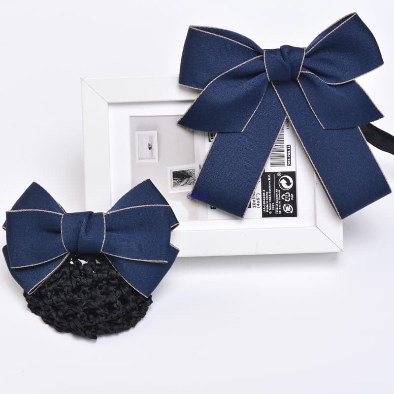 Blue headband and collar floral women's suit, suitable for bank, hotel, credit union, and other workwear/office staff. New style.