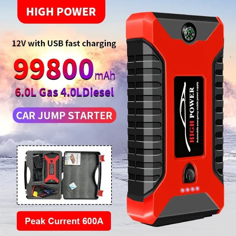 Car emergency starting power supply large capacity car starting 12v electric diesel and gas ignition artifact battery power bank