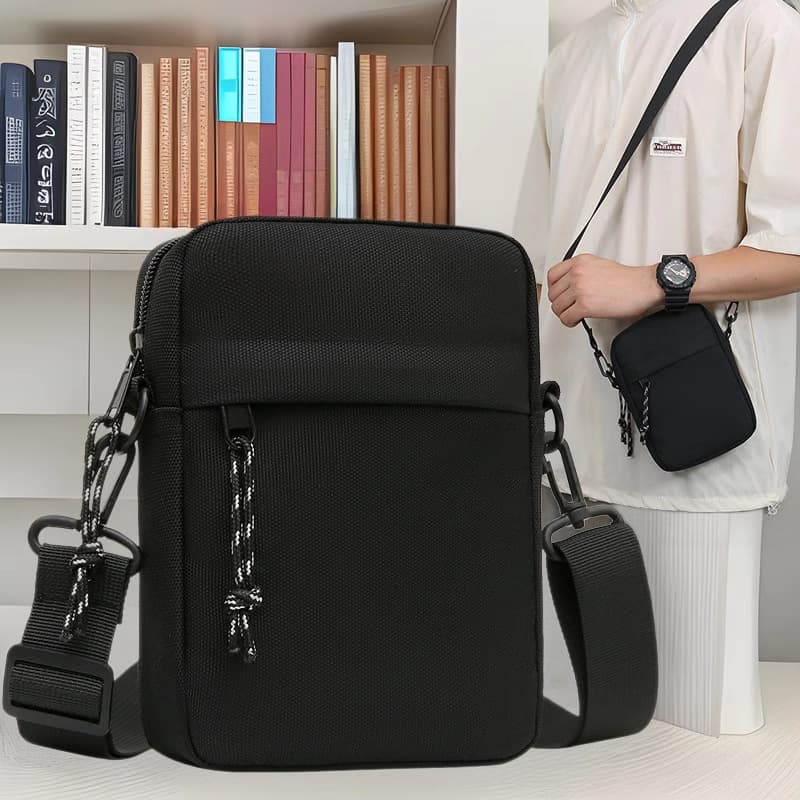 Men's shoulder bag, cross-border sourcing, men's bags, casual crossbody bags, canvas bags, advertising gifts, printed.