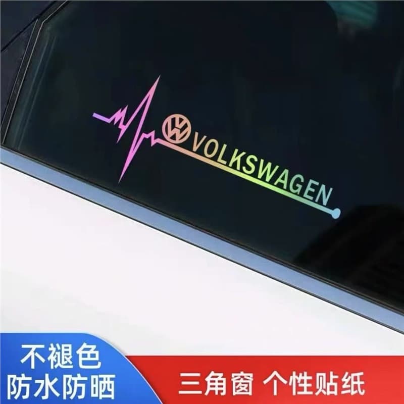 Triangle Window Car Sticker Side Window Decal for BMW Mercedes-Benz Front and Rear Bumper Personalized Racing Stripe