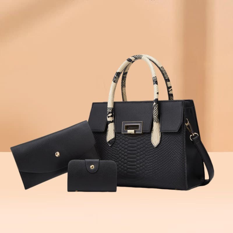 Foreign trade bags for women, new multi-piece set, fashionable women's bag, popular embossed women's shoulder bag, handheld tote bag