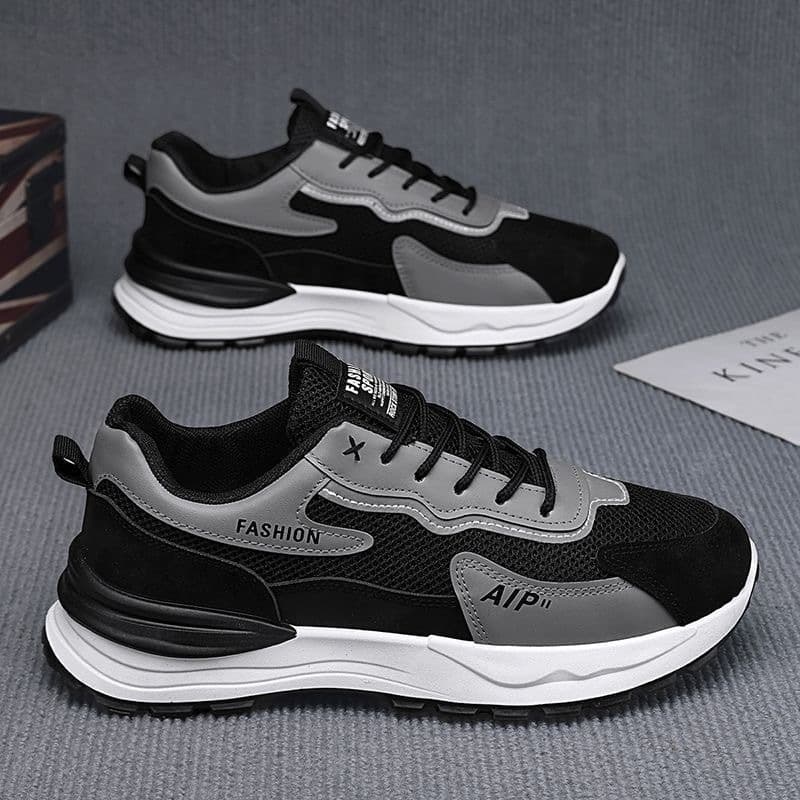 Summer men's shoes new breathable mesh shoes men's trendy versatile thick-soled sneakers casual running dad shoes