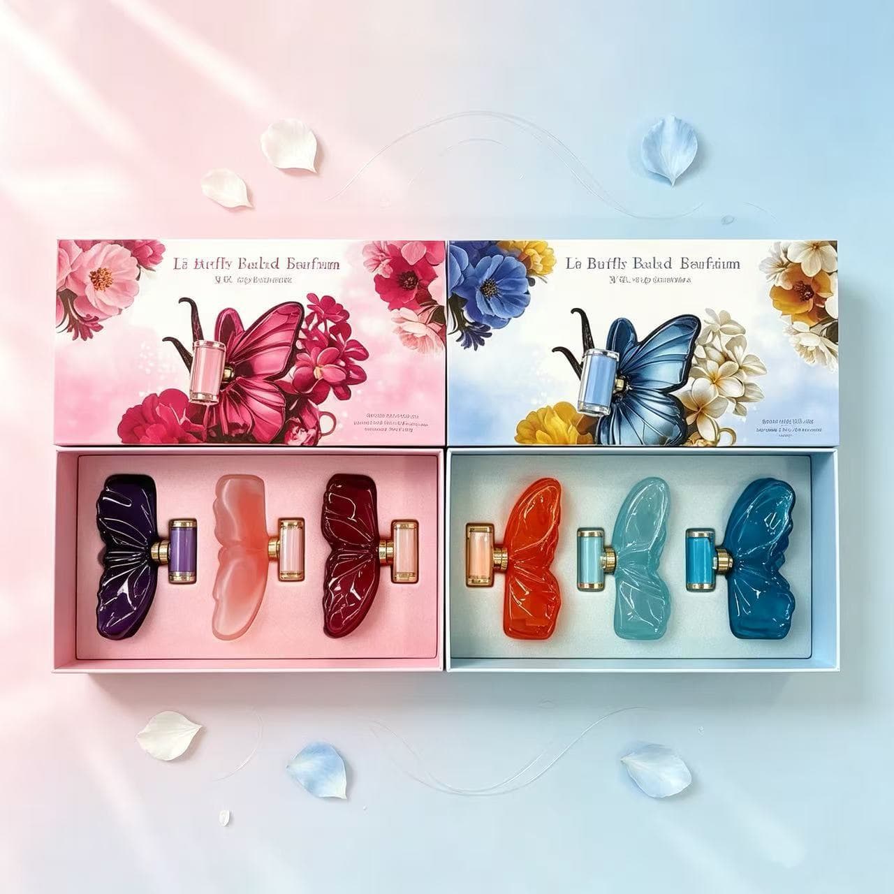 Cross-border Bestseller La Bomba Butterfly Perfume Gift Box Women's Long-lasting Light Fragrance Niche Perfume Set Perfume Wholesale