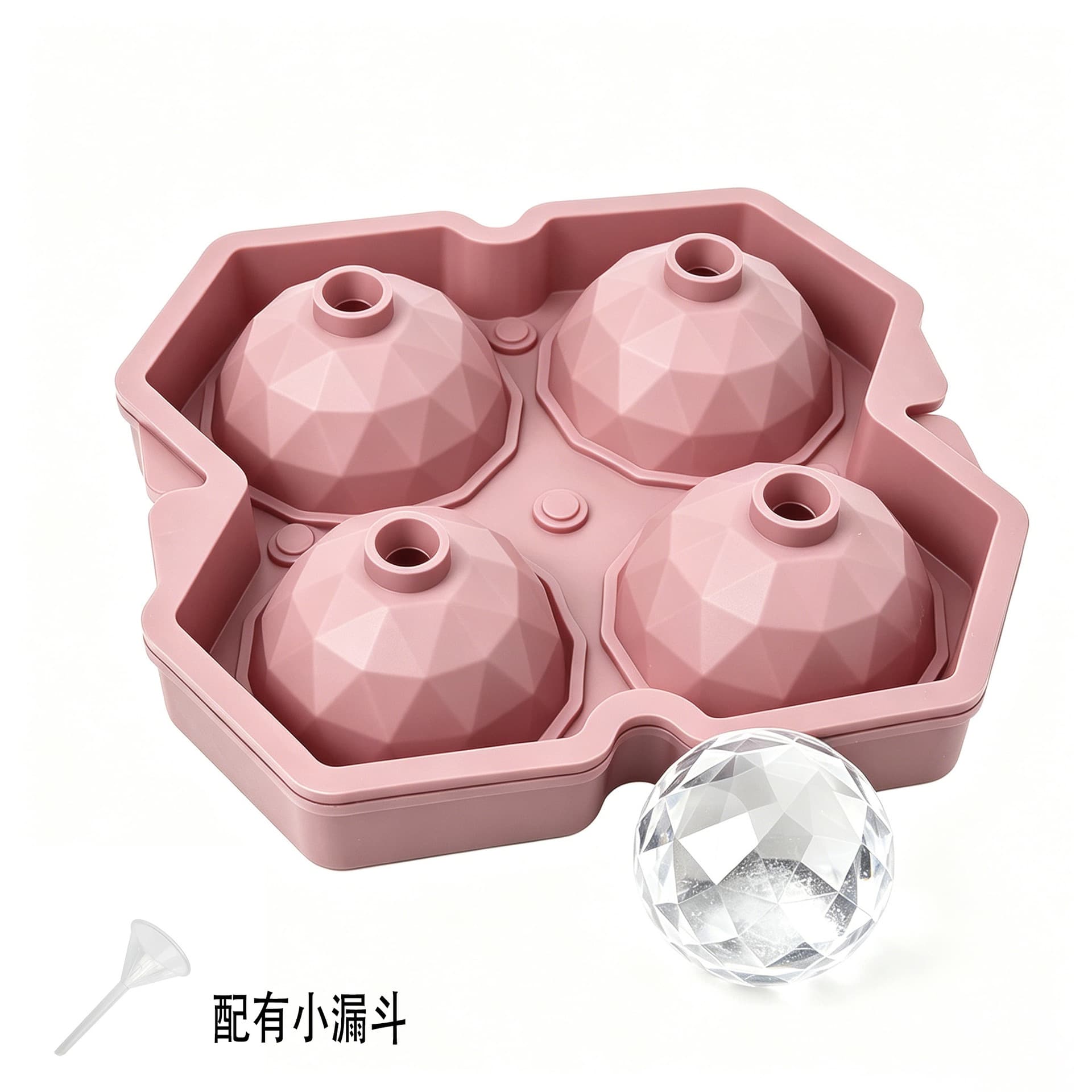 Rose Ice Ball Mold Whiskey Silicone Ice Tray Food-Grade Freezer Ice Cube Mold