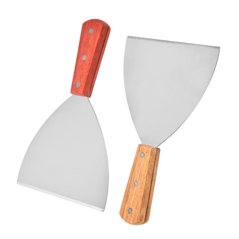 Source factory 420 stainless steel 15CM wide thickened large egg cake teppanyaki shovel cooking shovel hand-grabbed cake shovel