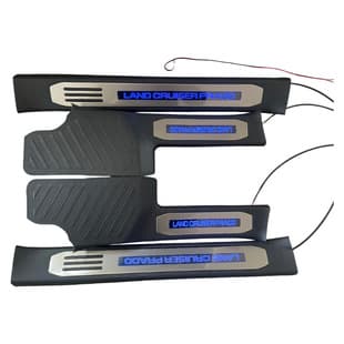 For 2024 Toyota Prado Door Sill Plates LC250 Land Cruiser Welcome Pedal Strips, OEM-Style with LED Lighting Modification