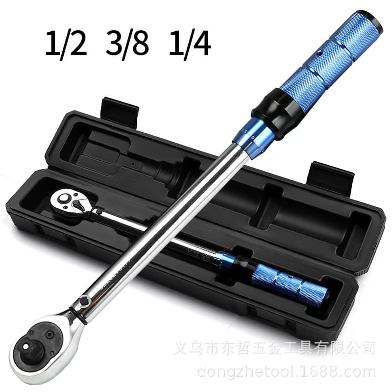 Industrial grade adjustable torque wrench, precision per kilogram, automotive repair machinery tool torque wrench