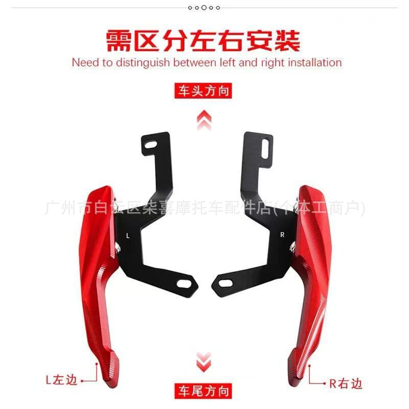 Compatible with Suzuki GSX250R Modified Rear Grab Rail Bracket Thickened Tail Wing Moving Handle Trailer Bracket Accessories