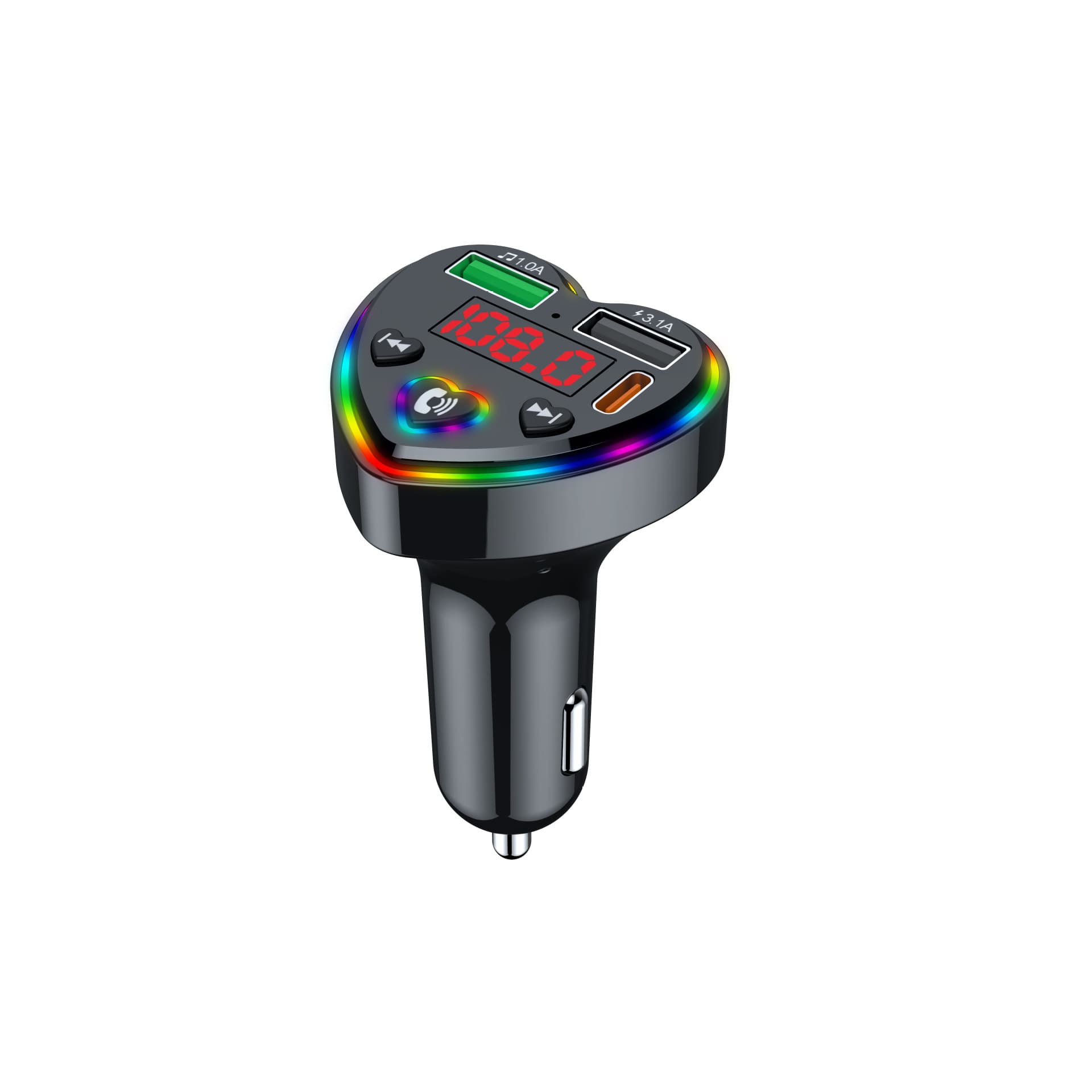 S10 Car MP3 Bluetooth Player FM Transmitter Car Phone Charger for Export to Southeast Asia
