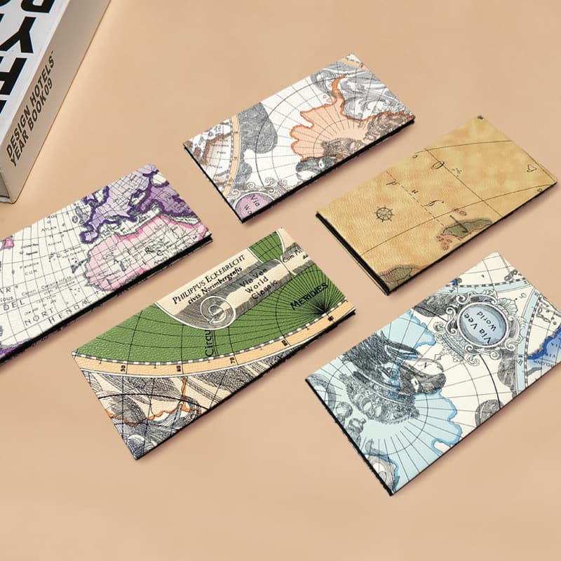 Korean New Map Pattern Golf Magic Wallet, PU Long Zipper Coin Purse, Creative Billfold, Cross-border Wholesale