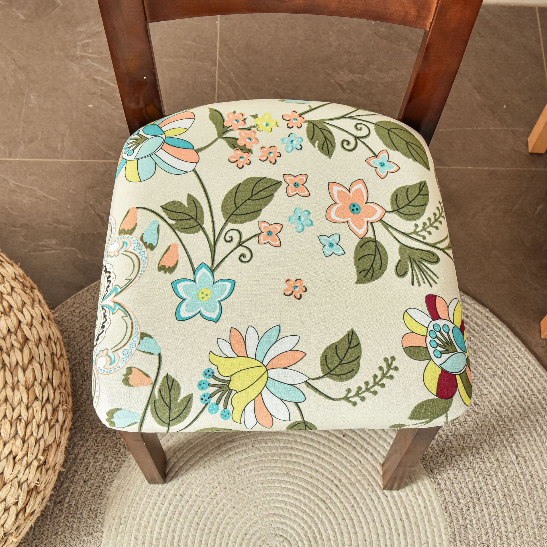 Cross-border available office single seat cushion cover, split stool cover, backrest cover, elastic seat cover, chair cover