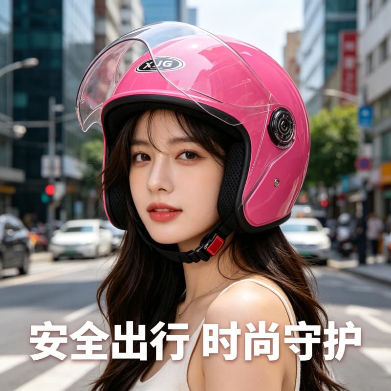 Cross-Border Electric Scooter Helmet, Women's Summer Sun Protection, Men's Motorcycle Safety Helmet, All-Season Universal Half Helmet