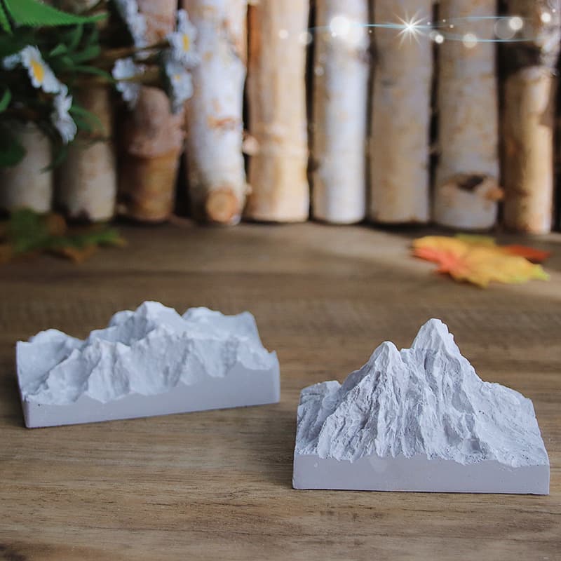 OQ5M Fuji Mountain Alps Mount Everest Epoxy Cement Plaster Concrete Silicone Mold Diffuser