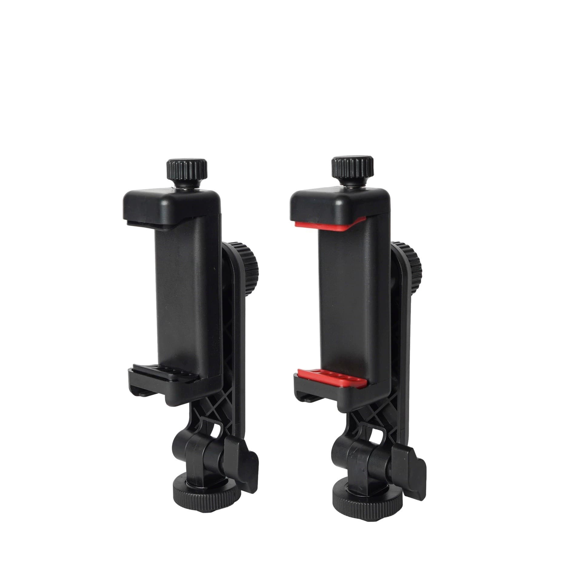 Horizontal and vertical rotating mobile phone clip universal live video adjustable mobile phone clip adapter seat head fixed clip 1/4 port