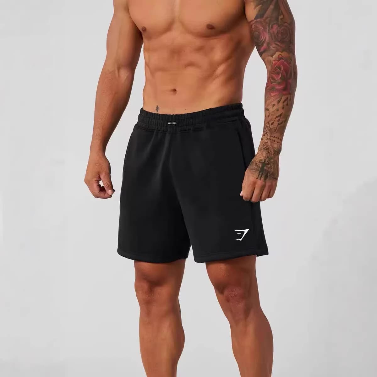 GYMSHARK American Style New Muscle Fitness Running Straight Shorts Summer Casual Loose Cross-Border Pants