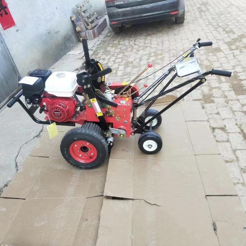 Push-Type Sod Cutter Turf Transplant Fully Automatic Cutting Machine Adjustable Sod Cutting Width