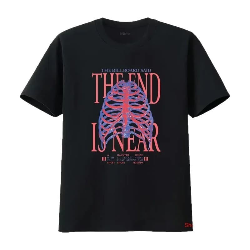 Summer 100% Cotton Short Sleeve T-Shirt Basic Style Unisex Versatile Drop Shipping Phoebe Bridger